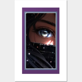 Anime Girl Eye | Quality Anime Artwork | Anime Aesthetic | Manga Anime Art Posters and Art